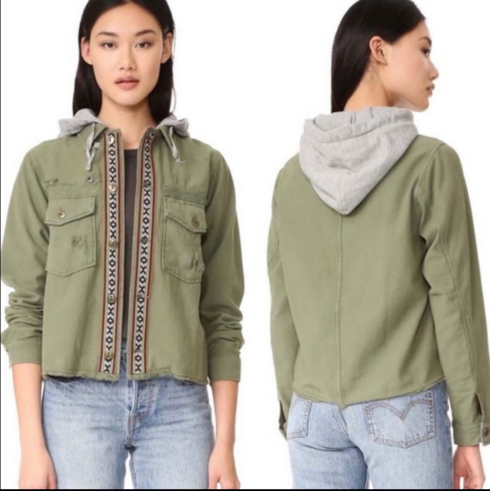 FREE PEOPLE WEEKEND WARRIOR MILITARY JACKET 🦋